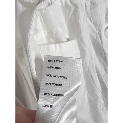 NWT Free People Danelle Set in Optic White, Ruffle Crop‎ Top Wide Leg Trouser XL - Image 11