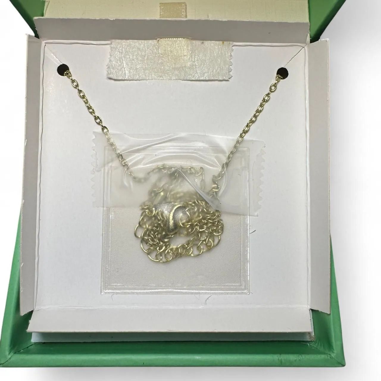 Paige Harper S Initial Necklace Cubic Zirconia 14K Flash Gold Plated NIB - Image 4