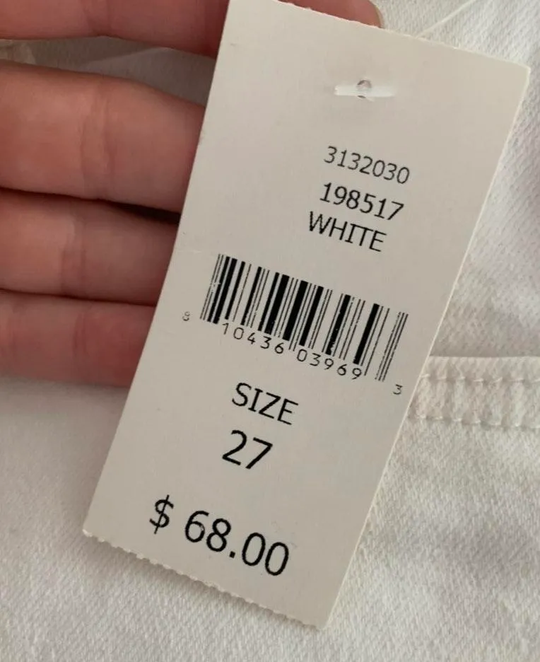 White Denim Skirt - Image 3