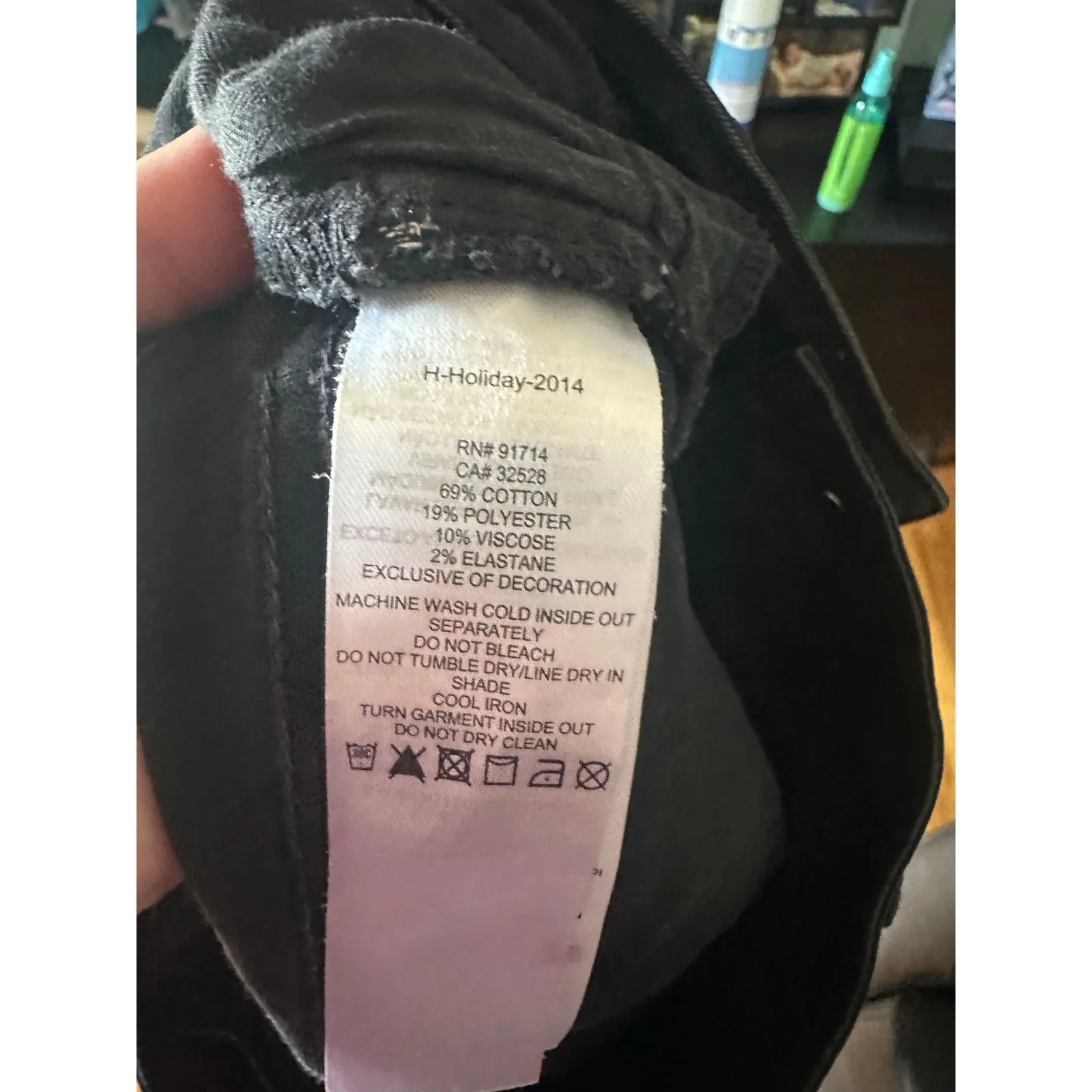 AX Armani Exchange Women’s Black Super Skinny Stretch Biker Jeans – Size 29 - Image 2