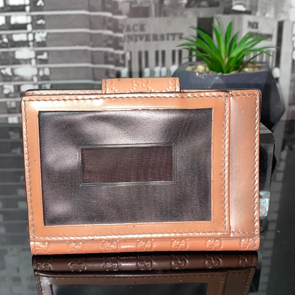 Authentic Gucci Micro GG Guccissima Heart Card Holder - Image 5