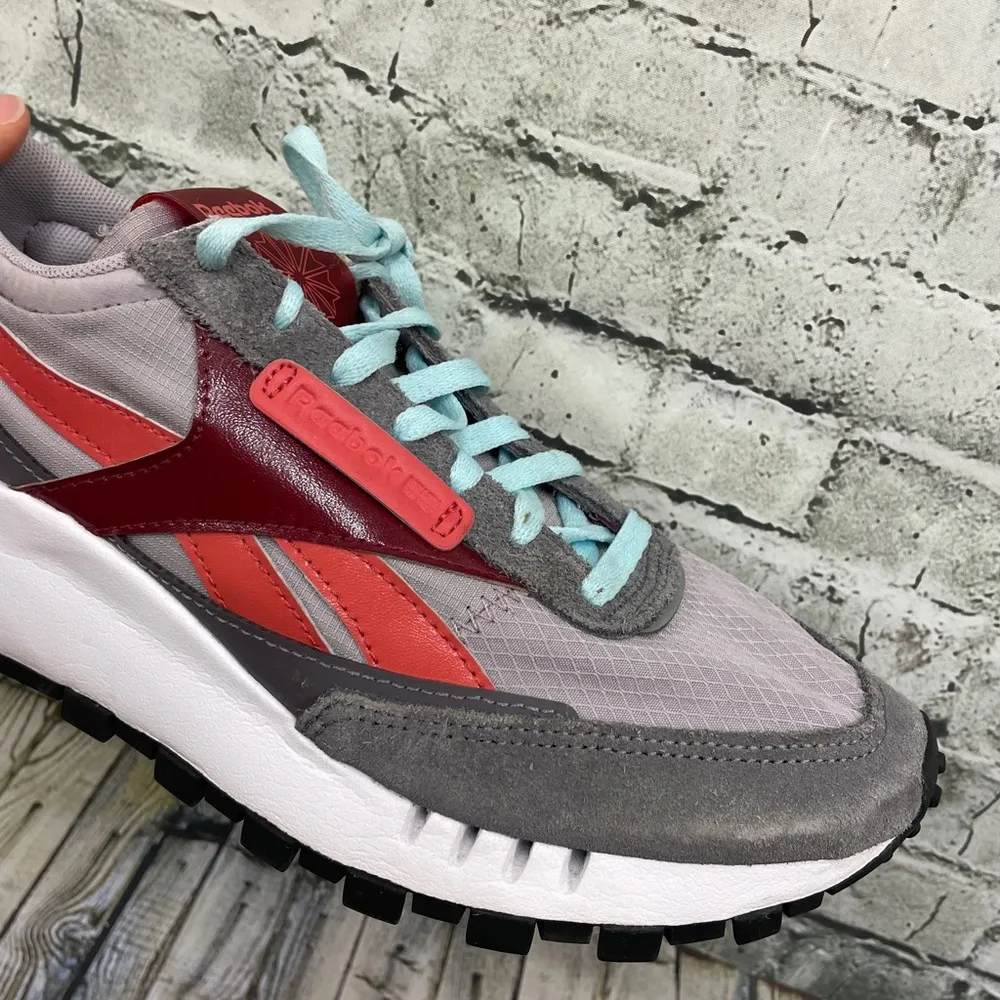 Reebok classic leather Legacy Sz 4.5 / 6.5 women’s euc Sneakers Athletic Gray - Image 5