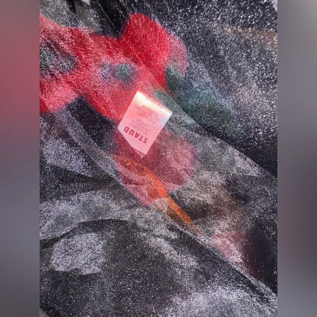 NWOT STAUD Calluna Floral Sheer Organza Farmers Market Black Maxi Dress sz S - Image 7