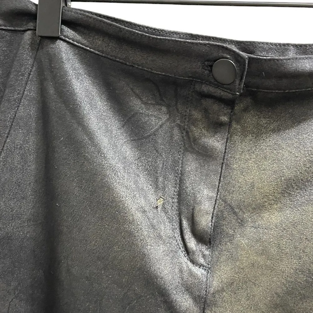 Love Tree Leather Look Patina Fitted Pant Large - Image 4