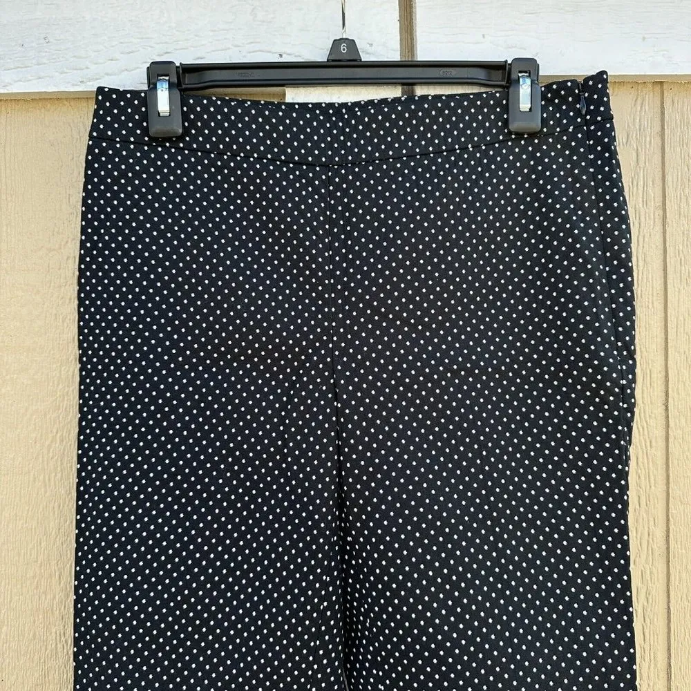 Talbots Black Dot Chatham Ankle Side Zip Pants Women’s Size 4 Petite 4P Stretch - Image 2