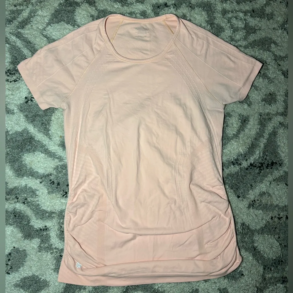 Athleta  Speedlight Seamless Tee Light- pink elephant- Medium🔹 - Image 2