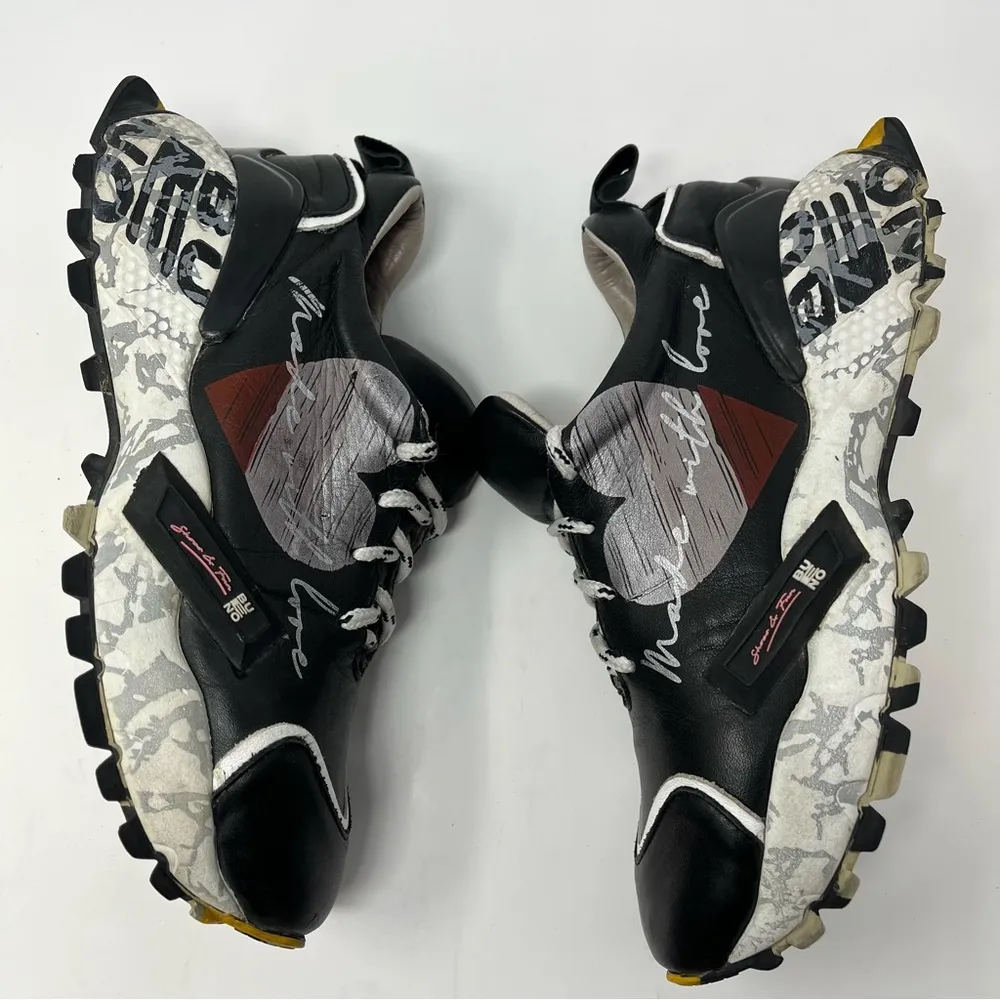 Bueno Black Sneakers Chunky Dad Shoe Lace Up  Womens Size EU 38 US 7.5 - 8 - Image 8