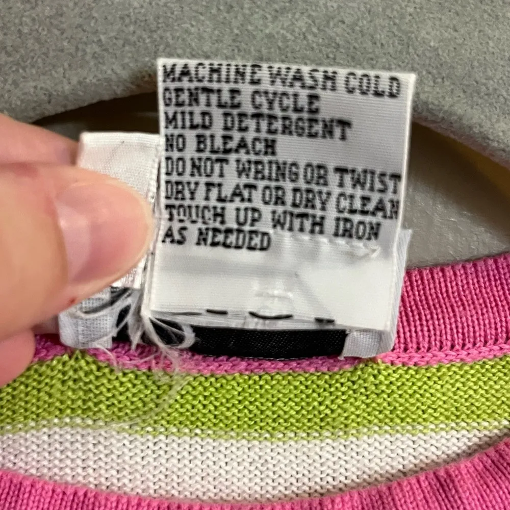 Vintage 90s Striped 2-Piece Sweater Set Size S - Image 4