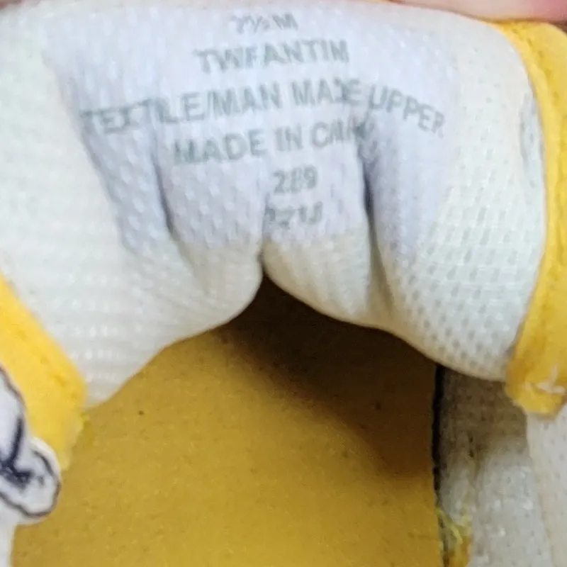 Tommy‎ Hilfiger Womens Fantim Sneakers 7.5 Yellow Canvas Lace Up Casual Shoes - Image 5