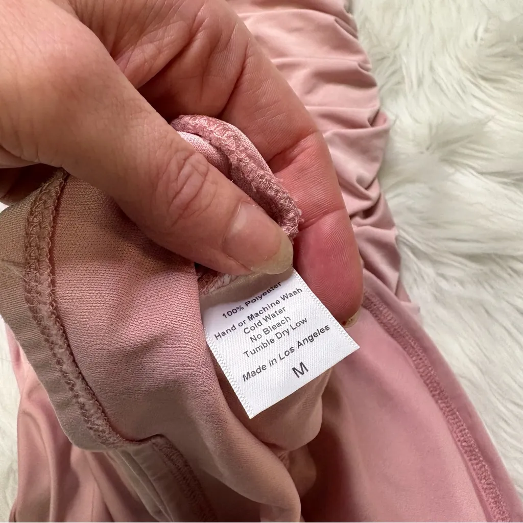 Lucy In The Sky draped bodycon mini dress in pink size medium - Image 7