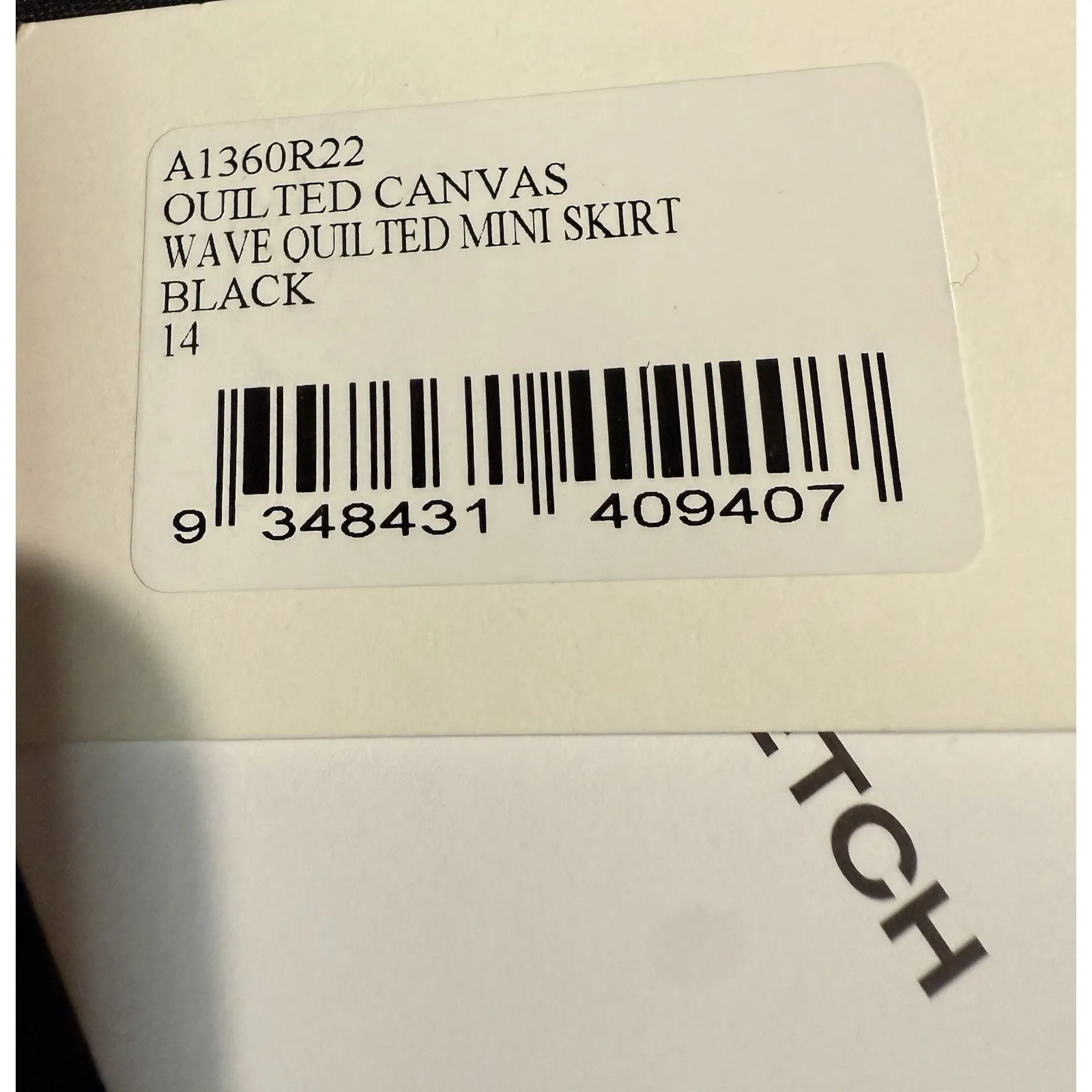 NWT Dion Lee Quilted Canvas Wave Mini Skirt Black Asymmetric Wrap AUS 14 US 10 - Image 9