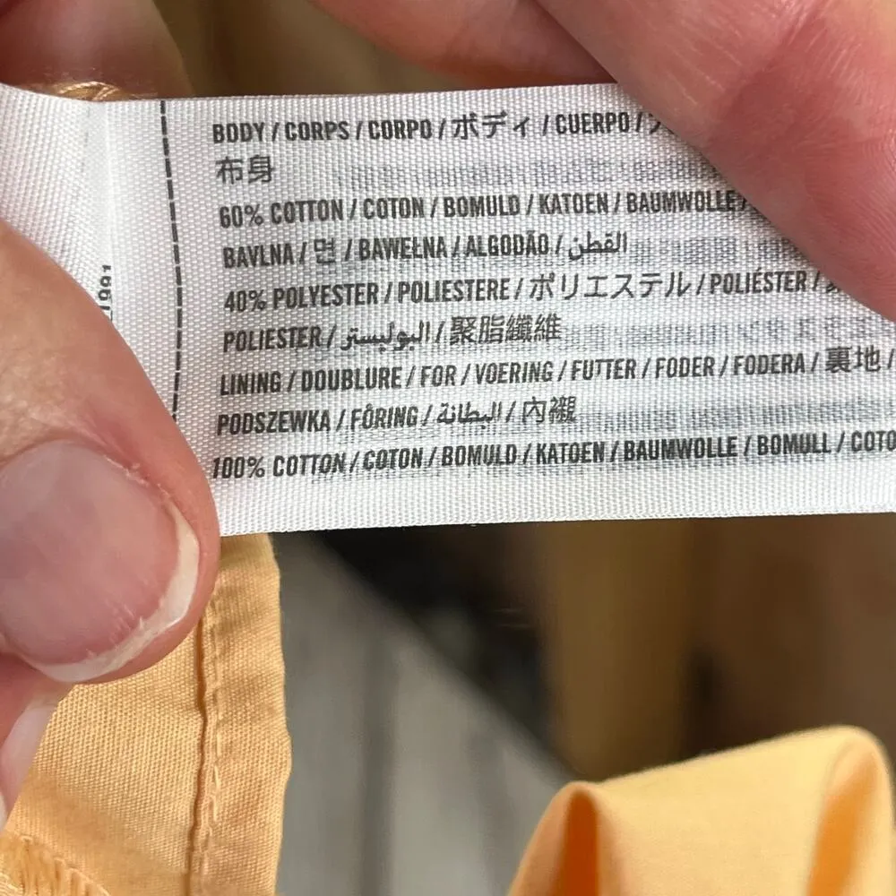 Abercrombie & Fitch Women's Peach Sleeveless Midi Dress Size S - Image 8