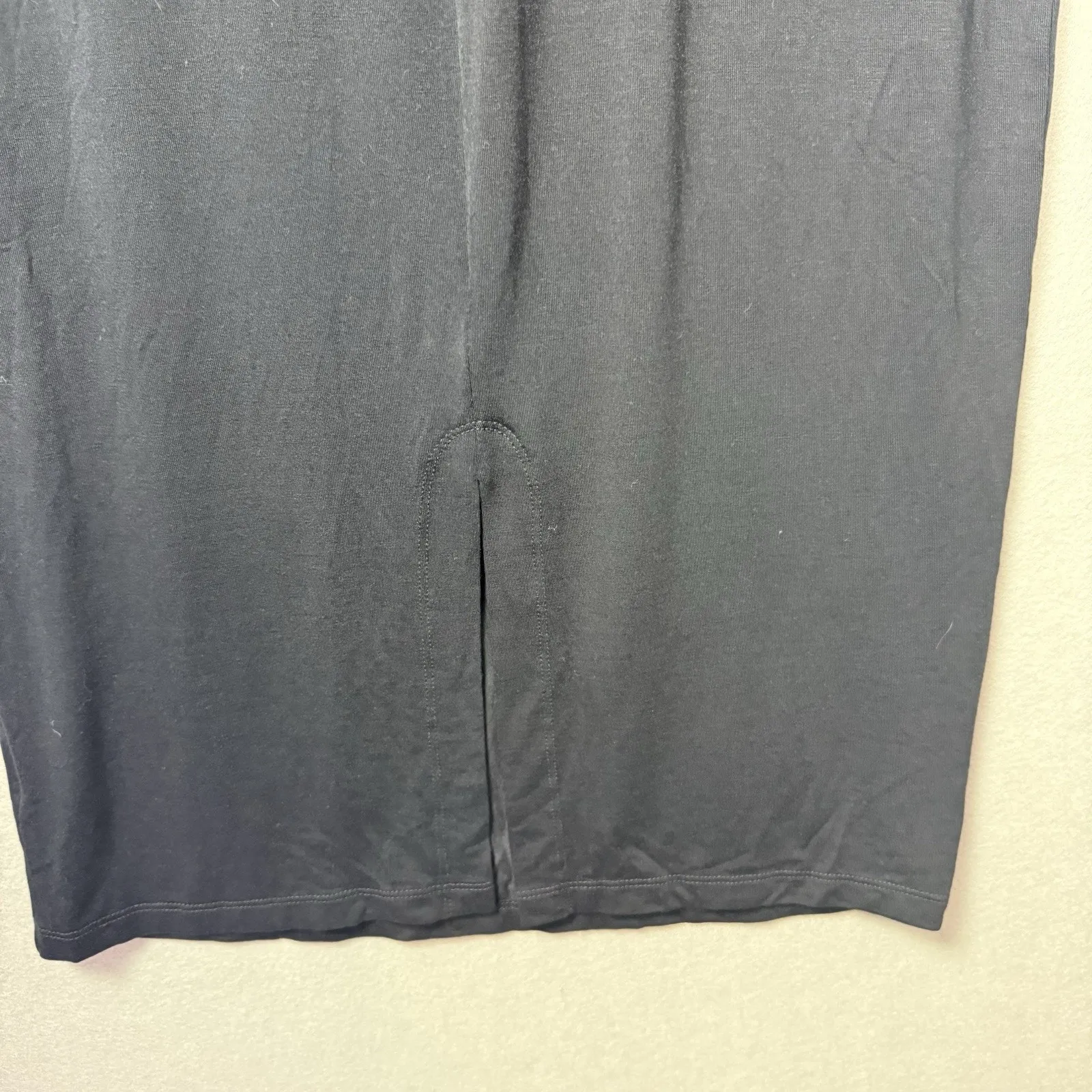 Shore Dress Women Black Sleeveless Tank Midi Button Front Stretch USA M Size M - Image 7