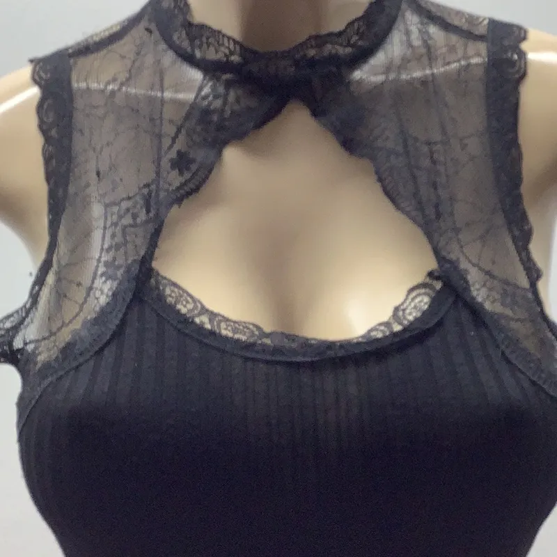 Shinestar Size Small Black Lace Dress. Preloved - Image 7