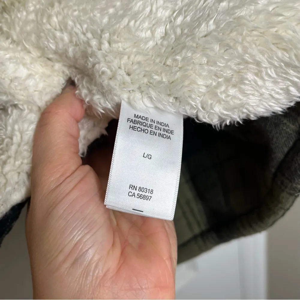 Lucky Brand Womens Large Snap Plaid Lined Jacket - Image 5