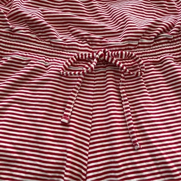 Vineyard Vines Knit Red & White Striped Crossover Romper Size Medium‎ - Image 5