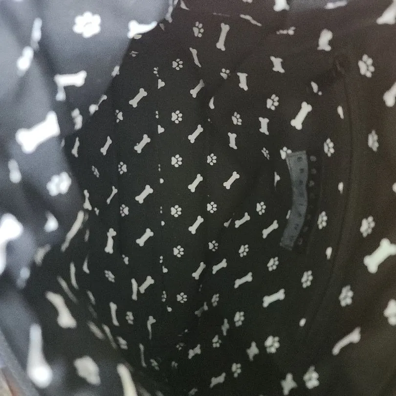 BRACIANO Crossbody Bag‎ Womens Blue Poodle Print Whimsical Dog Lover - Image 3