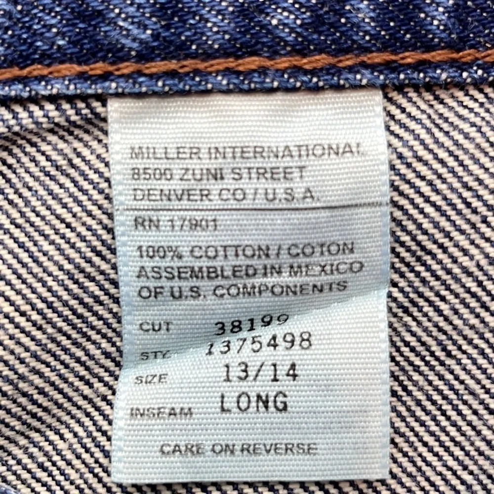 Vintage Rocky Mountain Denim Straight Leg High Rise Size 13/14 - Image 9