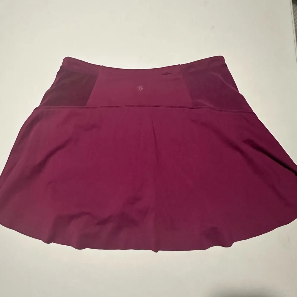 Match Point Skort Skirt 15.5" in Supersonic Purple Zip Pockets Sz S - Image 6