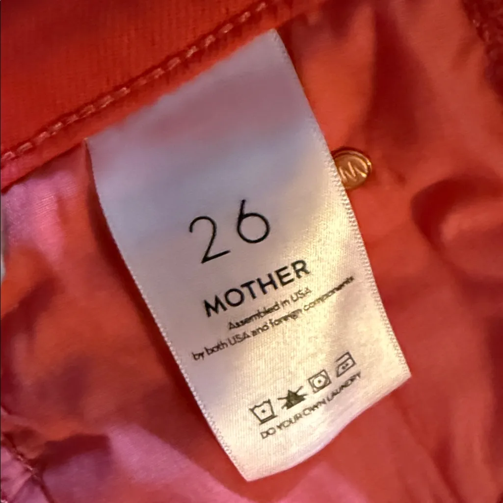 Mother The Stunner Ankle Fray in Play Date Tomato Red Size 26 - Image 10