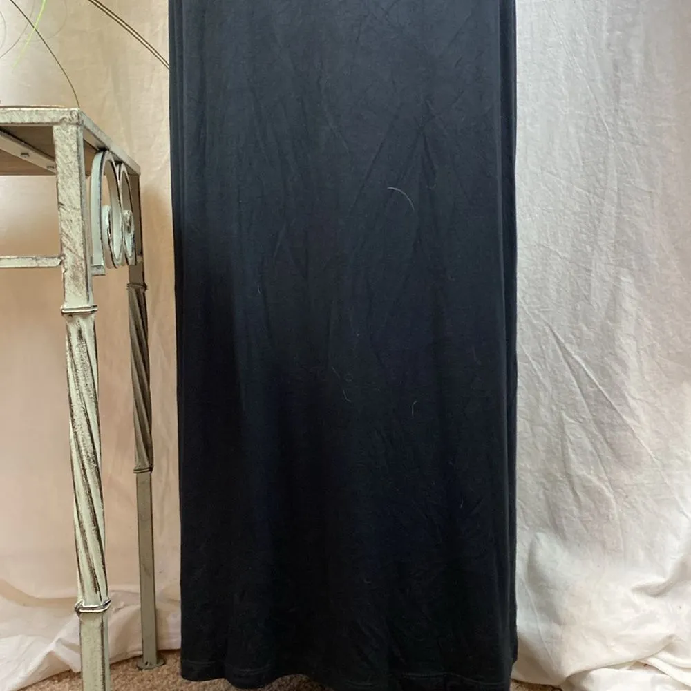 Calvin Klein Black Crochet Top Sleeveless Maxi Long Dress 4 - Image 5