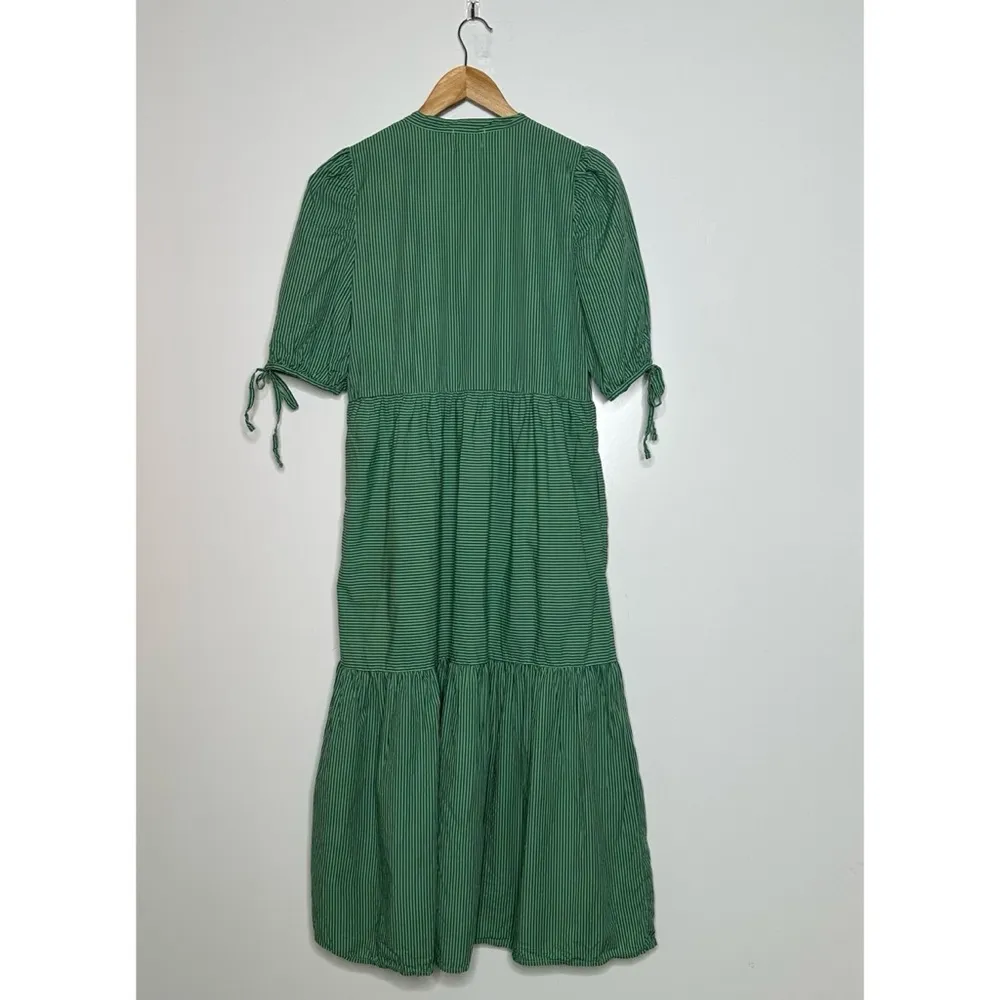 NATION LTD. Anthropologie Green Dustin Romantic Midi Dress Size Small - Image 10