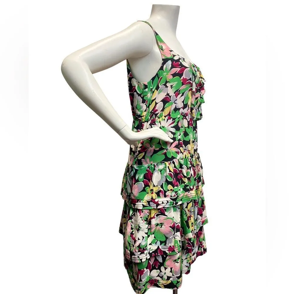 Moulinette Soeurs Anthony Akebia Sleeveless Green Floral Hawaiian Flowers Theme - Image 4