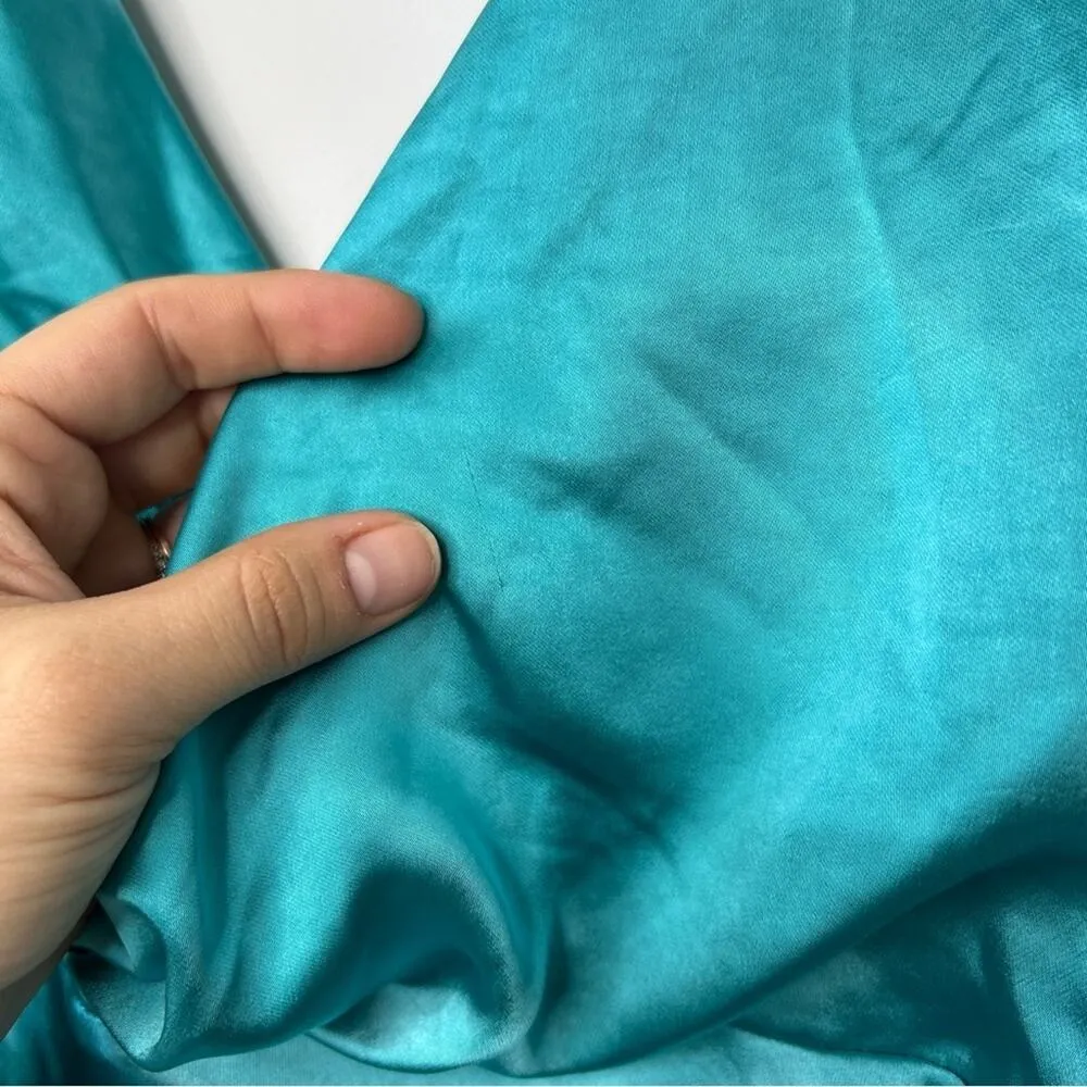 ELLIATT Aquamarine Junia Dress Womens Size Small Satin Wedding Guest Formal Gala - Image 11