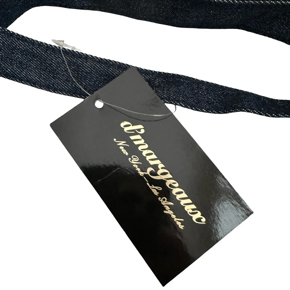 NWT D'Margeaux Blue Denim Tote Bag with Holiday/Christmas Applique Patches - Image 2