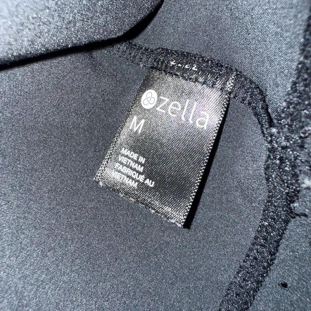 Zella Charcoal Women's Tank Top with hole design medium #721 - Image 4