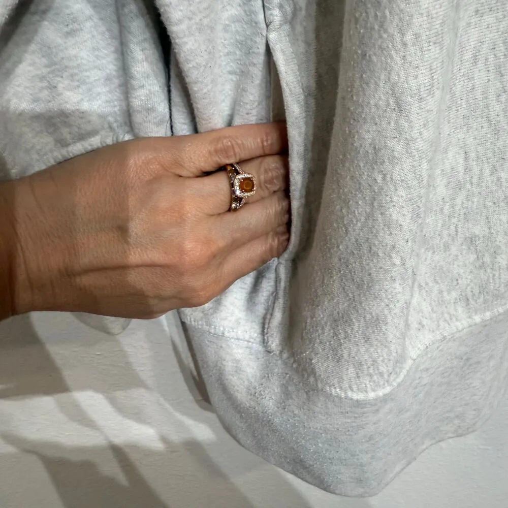 Free People Movement Gray Sweat Shirt Sz S - Image 6