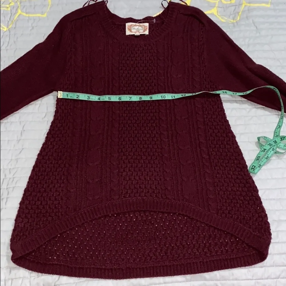 Ambiance merlot colored sweater size large NWT - Image 10