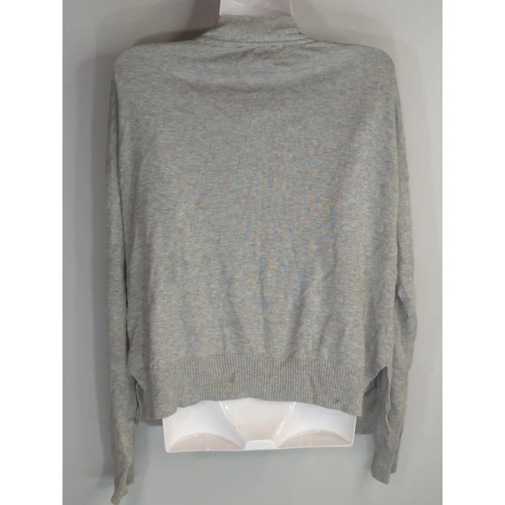 J. Crew Womens Gray Lyocell‎ Cotton Blend Open Cardigan Sweater Lagenlook Size M - Image 5