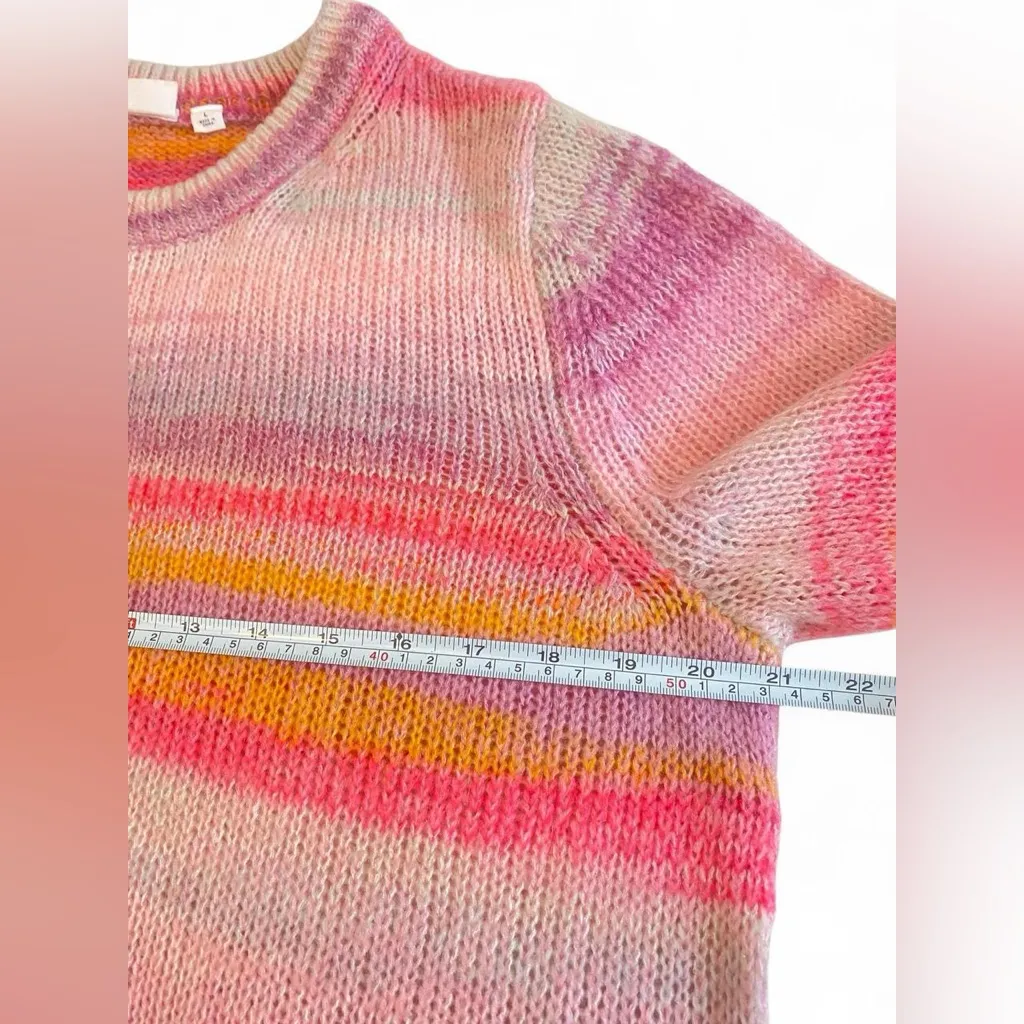 Gap Size Large Tunic Crewneck Sweater Milulticolored, Pink, Creme, Cozy, soft Pink - Image 5