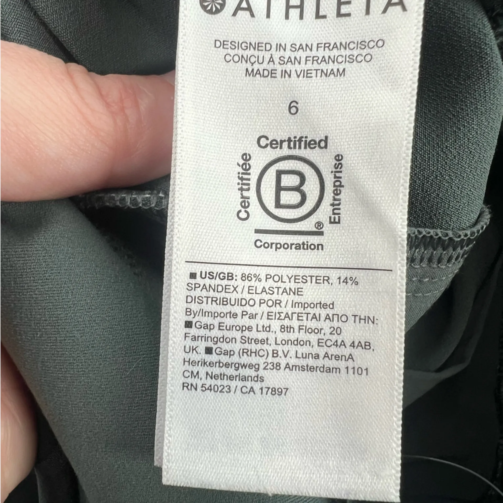 Athleta Endless High Rise Pant green sz 6 - Image 7