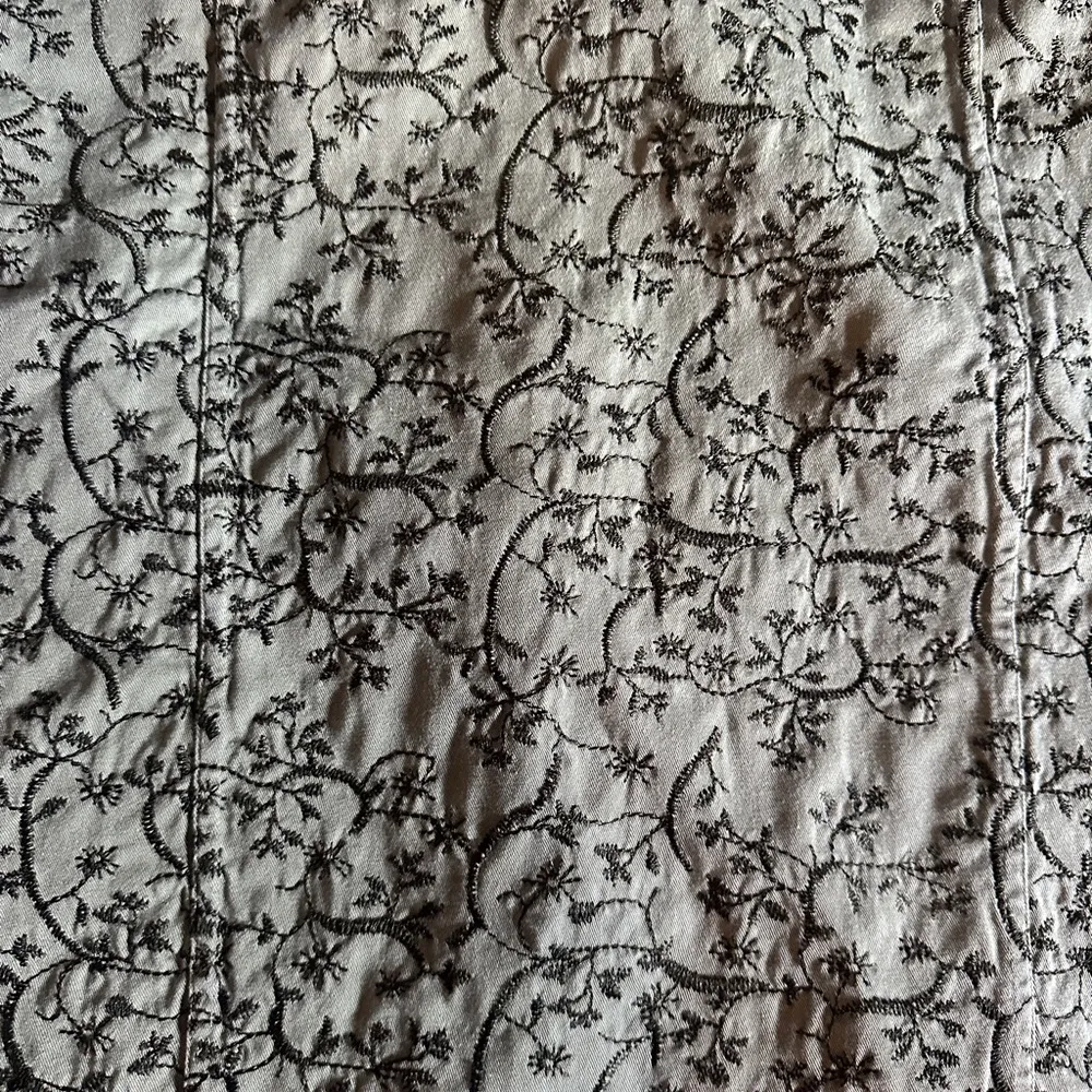 2005 Y2K CJ Banks Olive Green Embroidered Jacket, Size 2X - Image 9