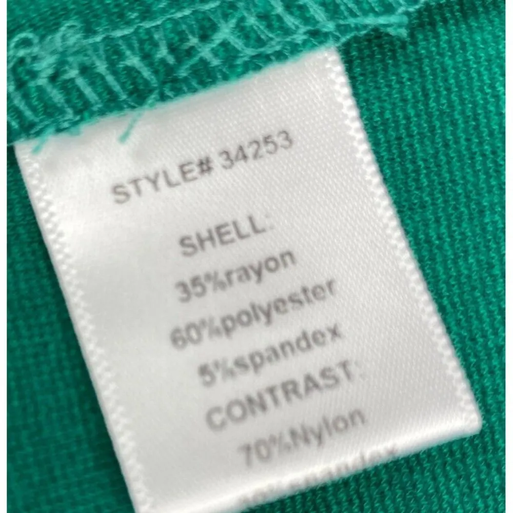 *New Stitch Fix Skies Are Blue Michaele Lace Detail Knit Top Womens Green Large - Image 3