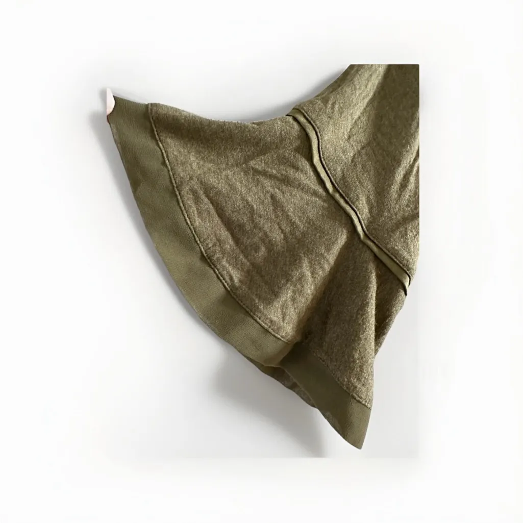 Marled Reunited Clothing Top Women Medium‎ Olive Fit & Flutter Bell Sleeve Tee Green - Image 4