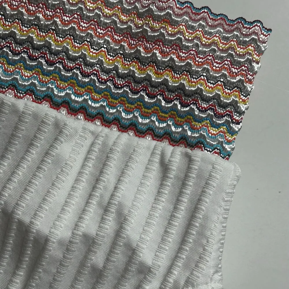 Zuvebamyo Women's Two Piece High Waist Bikini Swimsuit Set Rib White S Small NEW - Image 5