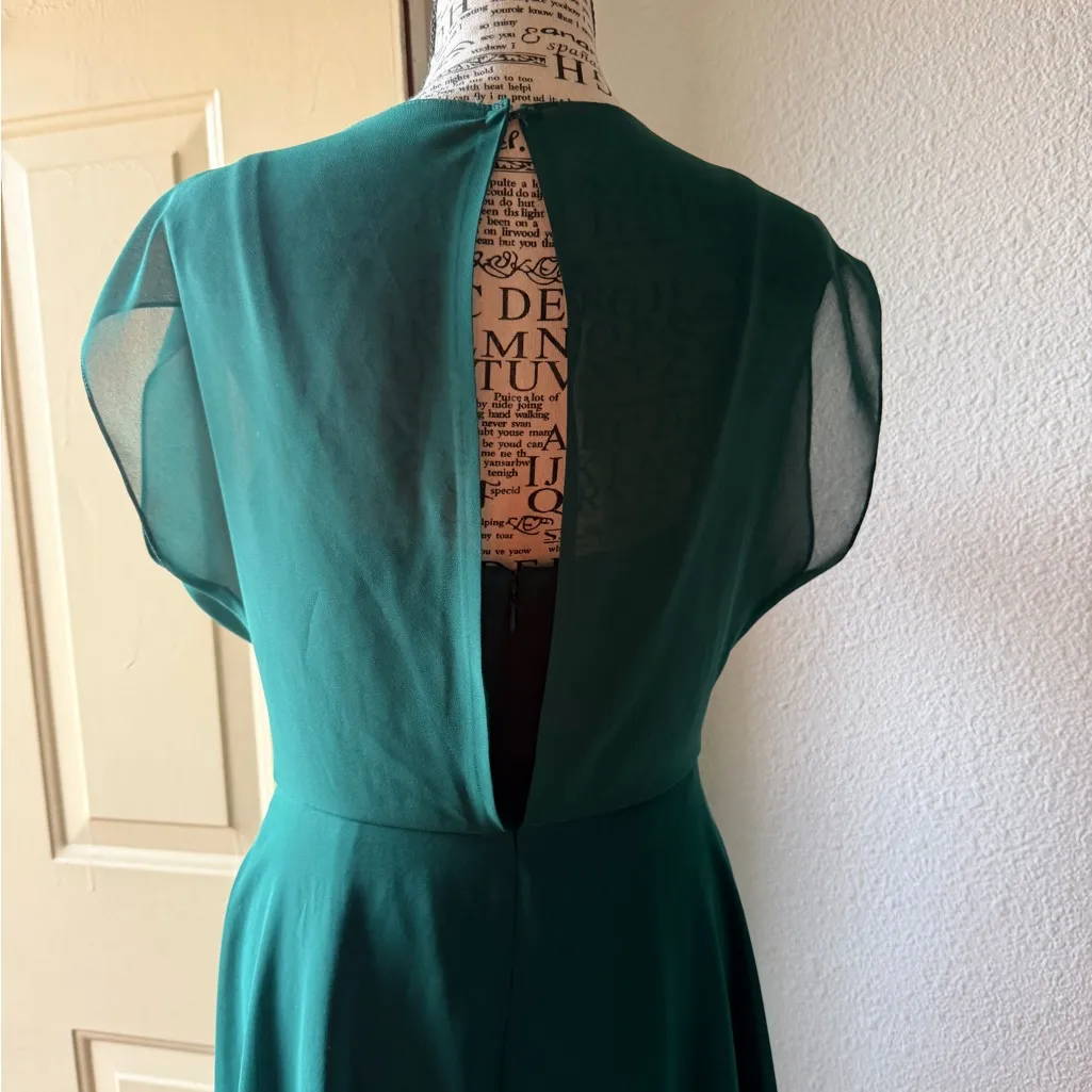 After Six Teal Midi Dress - Image 3