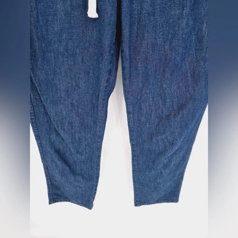 J. Crew Jean Pullover Drawstring Pants size small - Image 7