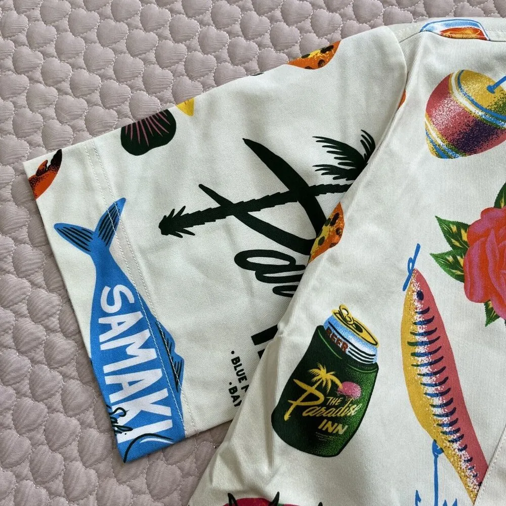 NWOT ALEMAIS x Alan Berry Rhys Samaki Cropped Organic Cotton Shirt Women's Sz 6 - Image 9