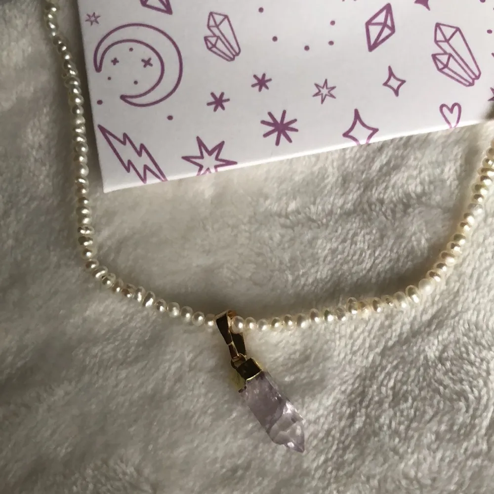 New  freshwater pearl and genuine stone necklace, choker - Image 10