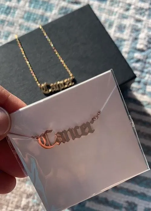 Cancer Necklace Dipped In gold... Gold - Image 6