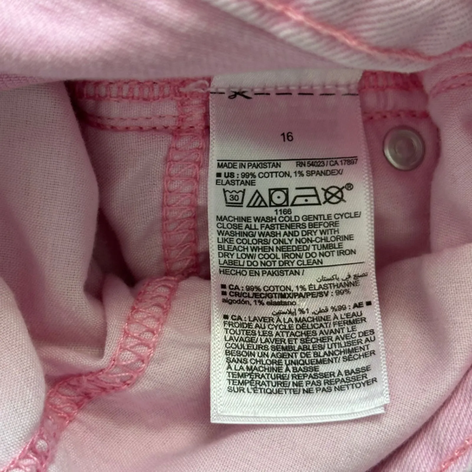 Old Navy O.G. Straight High Rise Pink Shorts 16 - Image 2