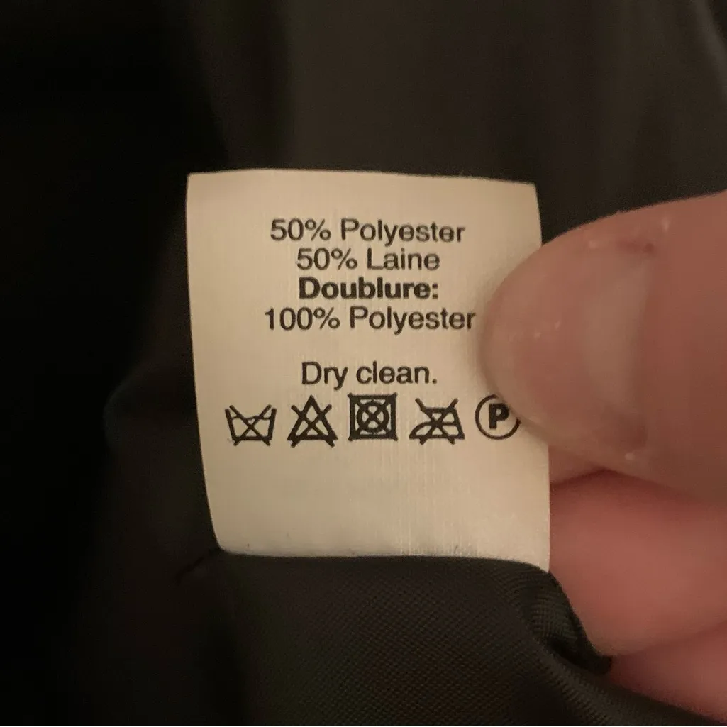 J. Crew Black Button Neck City Cocoon Wool Coat - Image 7