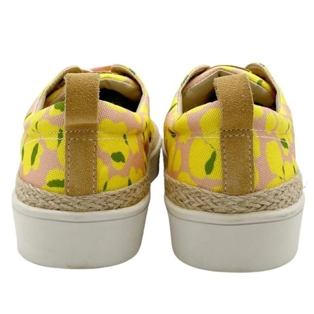 Spenco Malibu Lace Summer Platform Sneaker Bokeh Blush & Yellow Women’s Size 10 - Image 9