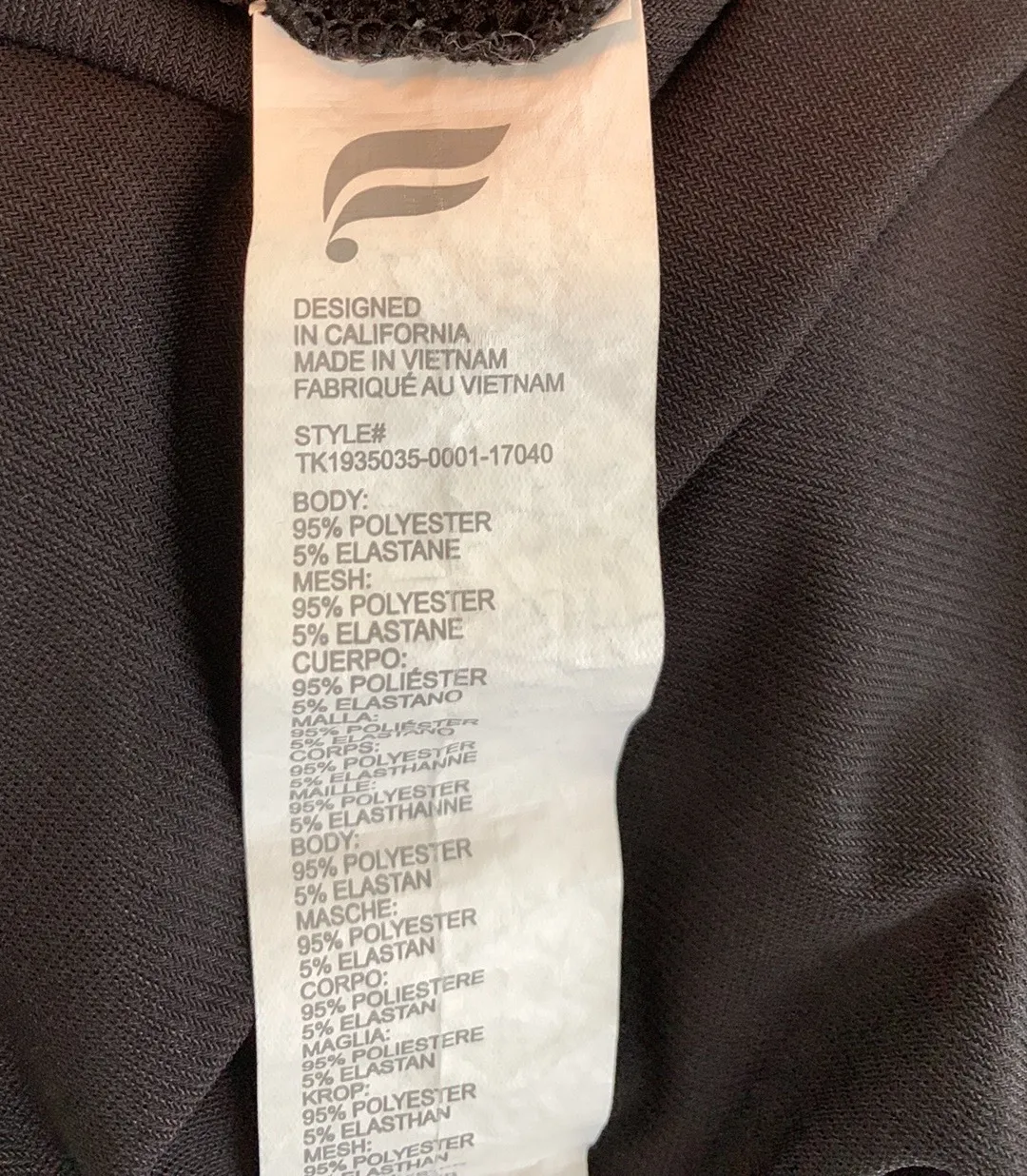 Fabletics Black Mesh Top - Image 7