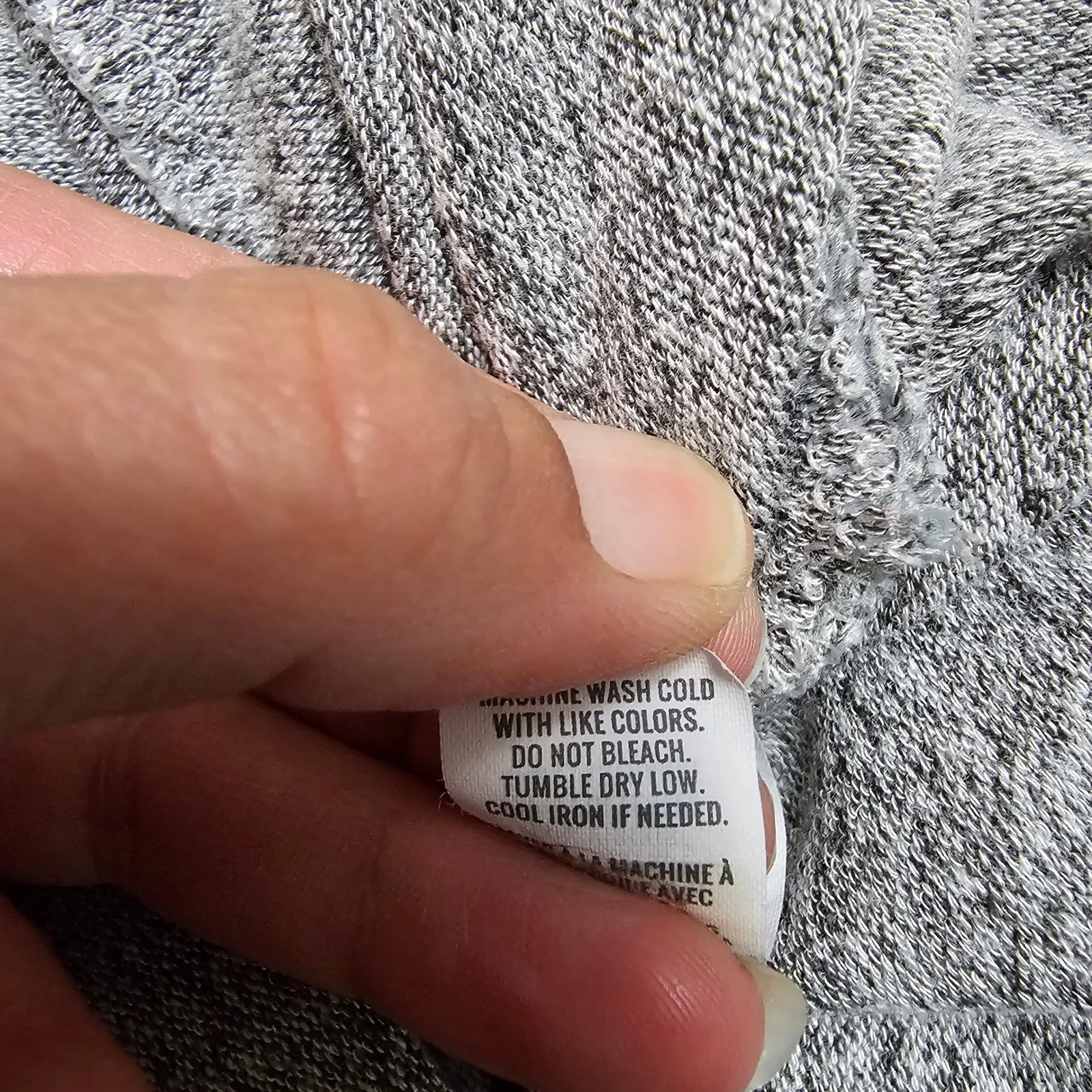 Aerie Gray Heathered Quarter Zip Pullover Sweatshirt Relaxed Fit Size LG Lounge - Image 7