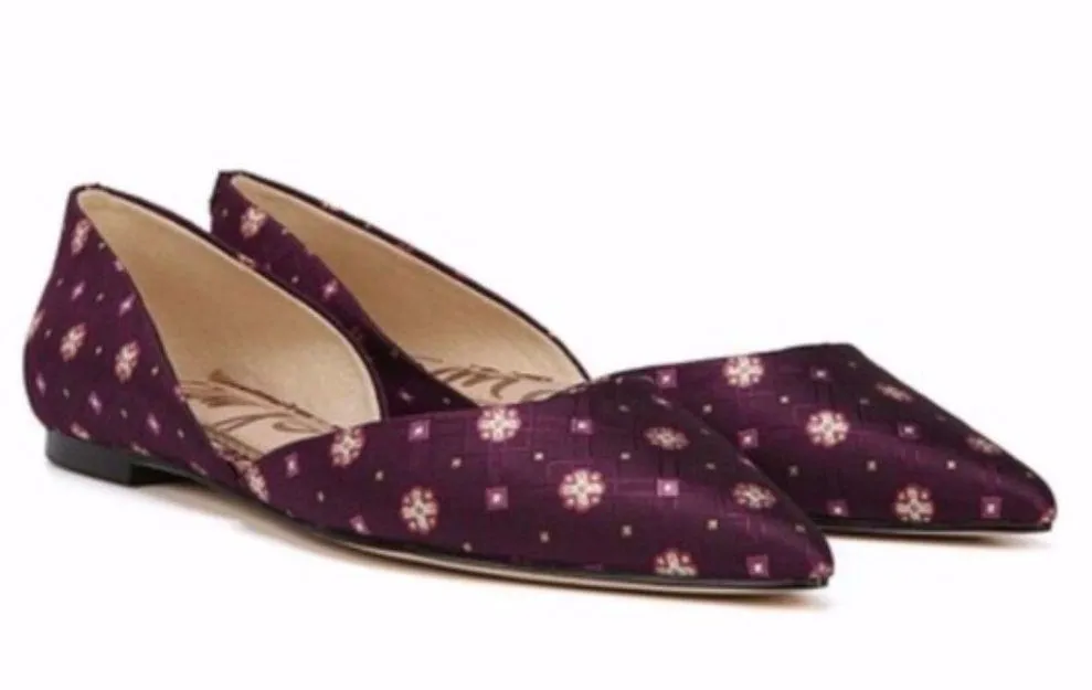 NEW Sam Edelman Purple Rodney Brocade D’orsay Flats PURPLE - Image 4